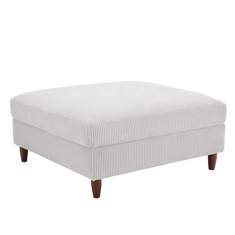 Pouf surdimensionné de 40 pouces en velours côtelé.