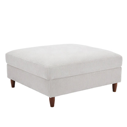 Pouf surdimensionné de 40 pouces en velours côtelé.