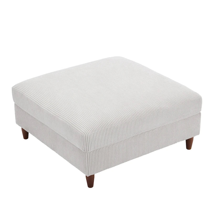 Pouf surdimensionné de 40 pouces en velours côtelé.
