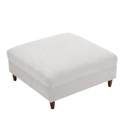 Pouf surdimensionné de 40 pouces en velours côtelé.