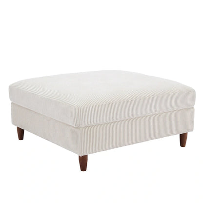 Pouf surdimensionné de 40 pouces en velours côtelé.