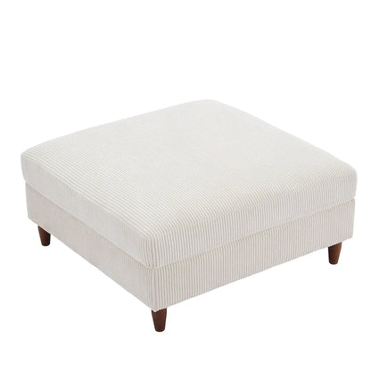 Pouf surdimensionné de 40 pouces en velours côtelé.