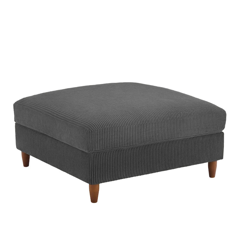 Pouf surdimensionné de 40 pouces en velours côtelé.