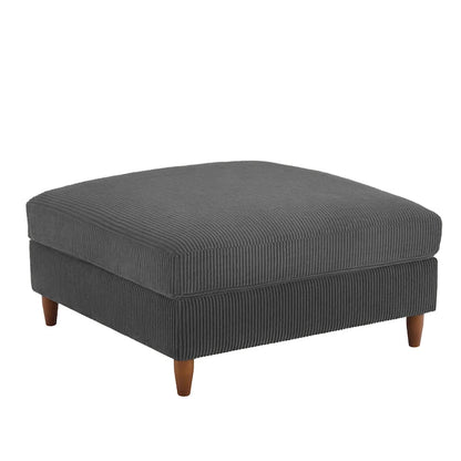 Pouf surdimensionné de 40 pouces en velours côtelé.
