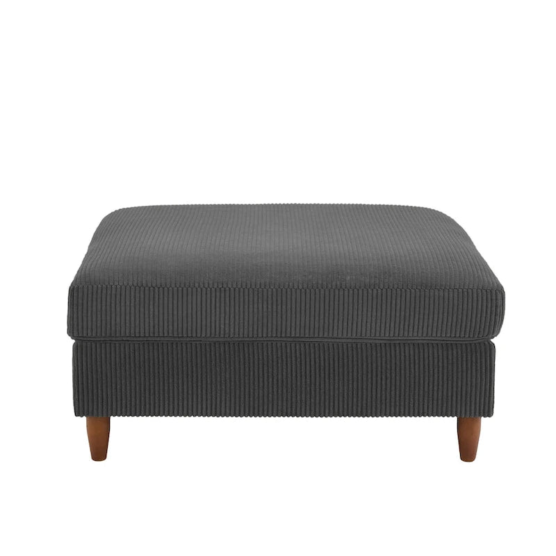 Pouf surdimensionné de 40 pouces en velours côtelé.