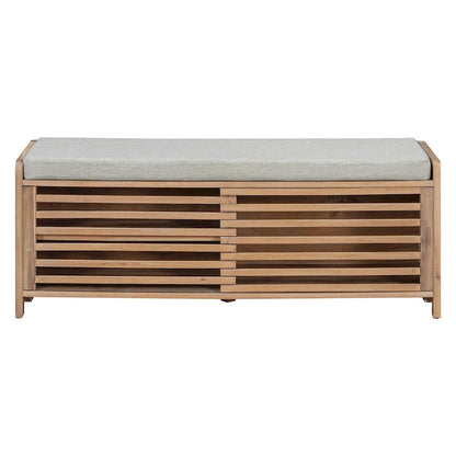 Banc d'entrée avec rangement pour chaussures, coussin et porte coulissante, meuble à chaussures pour salon, 15,4 cm (L) x 43,3 cm (P) x 16,5 cm (H)