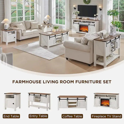 Table basse de style campagnard avec plateau relevable, table basse rustique en bois