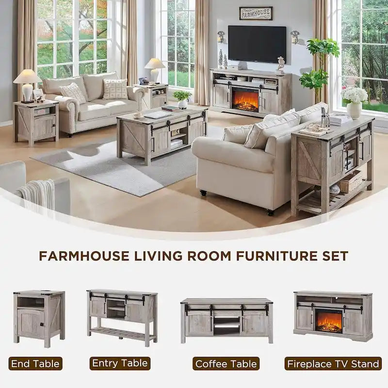 Table basse de style campagnard avec plateau relevable, table basse rustique en bois