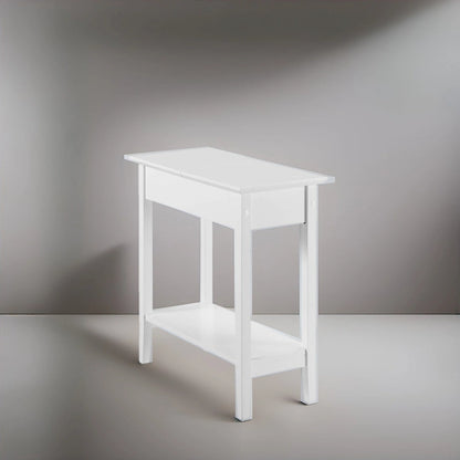 Table d'appoint fine et élégante, table de chevet étroite et table de nuit mince