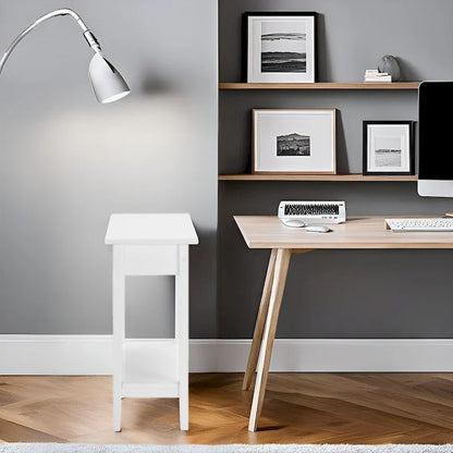 Table d'appoint fine et élégante, table de chevet étroite et table de nuit mince