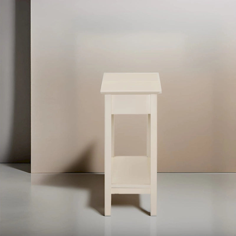 Table d'appoint fine et élégante, table de chevet étroite et table de nuit mince
