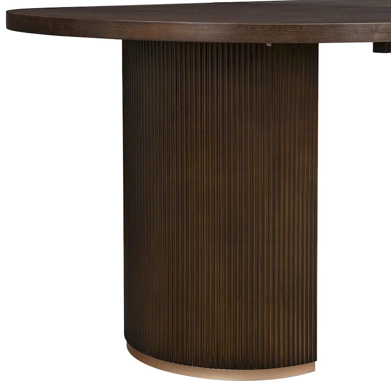 Christopher Knight Home - Table de salle à manger ovale en bois de style moderne Eleanor
