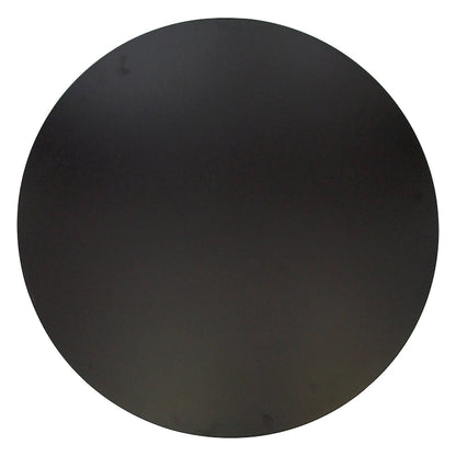 Ensemble de salle à manger 5 pièces comprenant une table ronde en MDF de 35 pouces et 4 chaises d'appoint en plastique ABS avec pieds en métal doré.