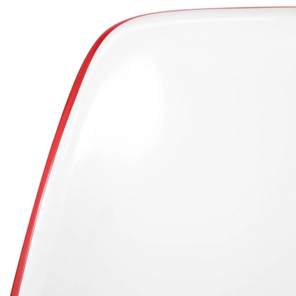 Ensemble de salle à manger 5 pièces comprenant une table ronde en MDF de 35 pouces et 4 chaises d'appoint en plastique ABS avec pieds en métal doré.