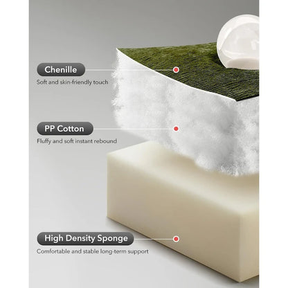 Fauteuil inclinable à bascule pivotant à 360° pour salon, fauteuil berçant rembourré en tissu avec accoudoirs.