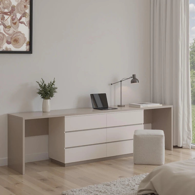 Commode extensible à 6 tiroirs pour bureau à domicile 144,26
