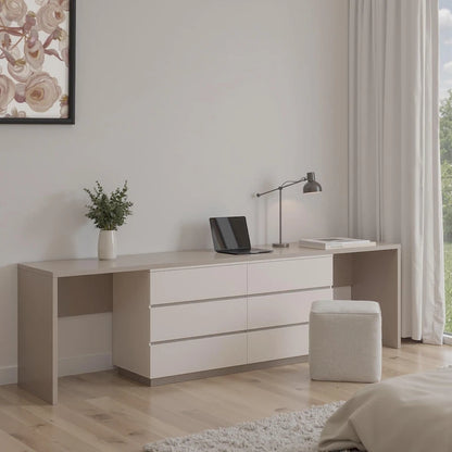 Commode extensible à 6 tiroirs pour bureau à domicile 144,26