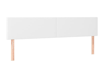 Sommier à Meublita de lit avec matelas Blanc 200x200cm Similicuir