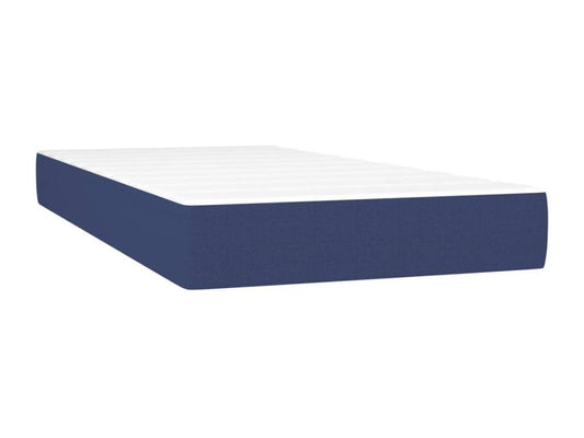 Lit à sommier tapissier avec matelas Bleu 90x200 cm Tissu