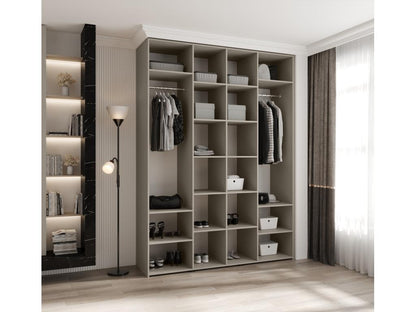 Armoire à portes battantes Como 1 245.5/180/50 4 portes cachemire/ou