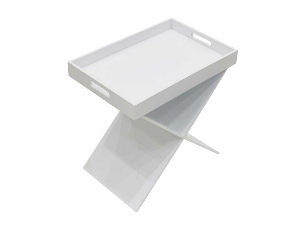 Table plateau rectangulaire - Blanc