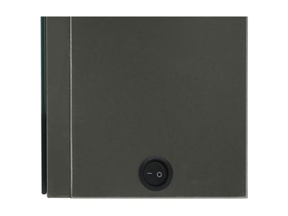 Armoire de salle de bain à miroir LED anthracite 50x14x60 cm