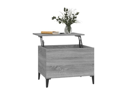 Table basse Vertchez gris 60x44.5x45 Bois d'ingénierie