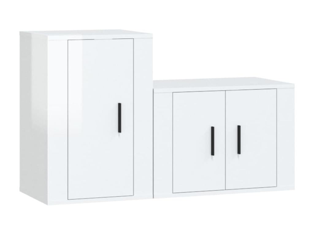 Ensemble de meubles armoire bois blanc 57x34.5x40 cm 02 0024398