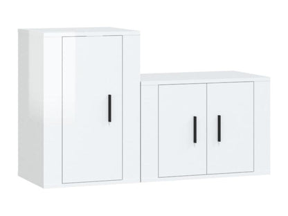 Ensemble de meubles armoire bois blanc 57x34.5x40 cm 02 0024398