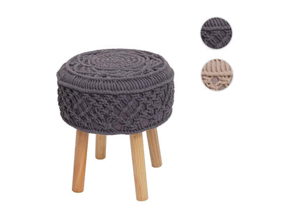 Pouf Doucezen-J43 gris foncé