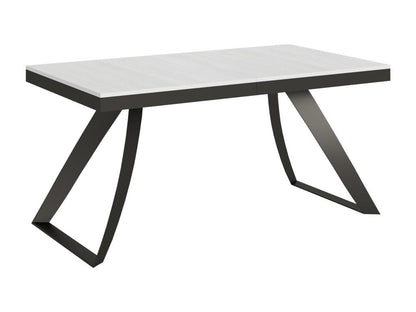 Table extensible 90x160/264 cm Proxy Evolution Frêne Blanc cadre Anthracite