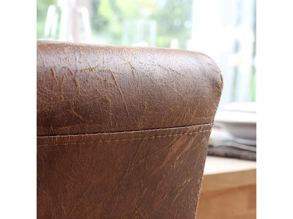 Lot de 2 chaises de séjour Fauteuil Doucezen - tissu aspect daim aspect chaîne des pieds