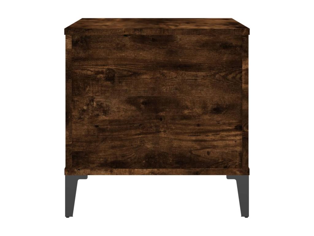 Table basse Chêne fumé 60x44.5x45 Bois d'ingénierie