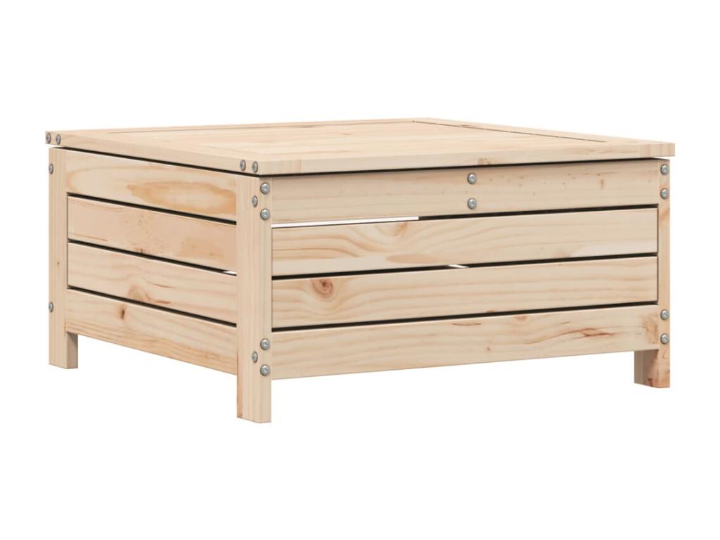 Salon de jardin 6 pcs bois de pin massif