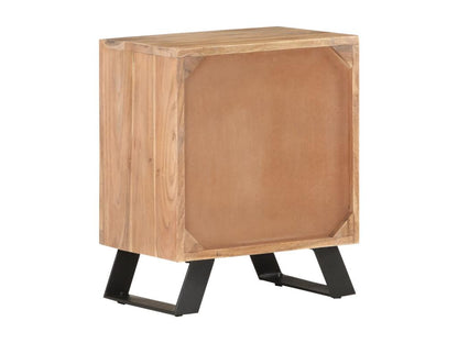 Table de chevet 40x30x50 Bois d'Doucezen avec bord naturel