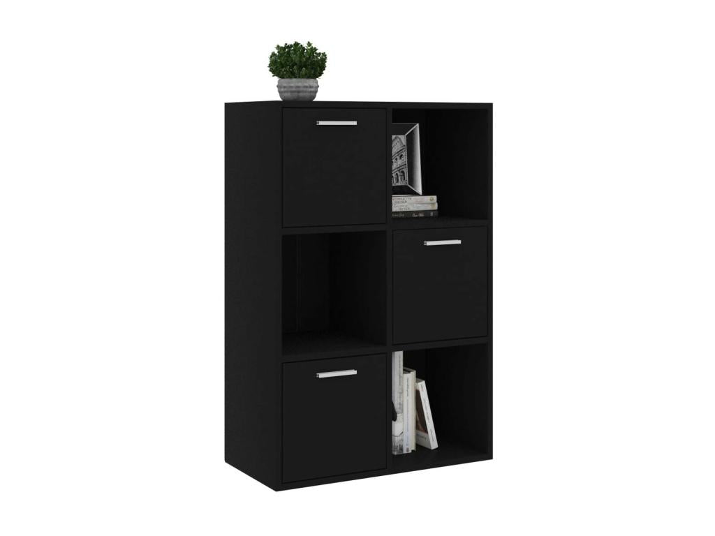 Armoire de rangement Noir 60x29.5x90