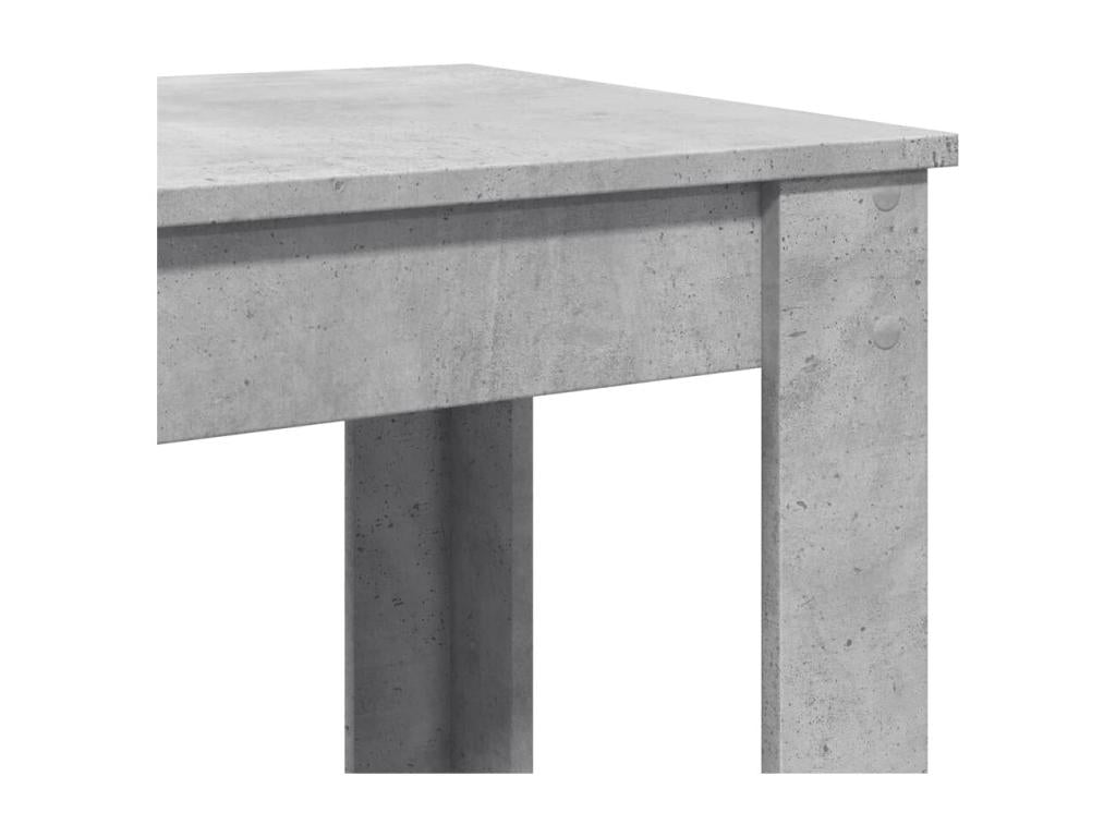 Table de bar gris béton 51x50x103.5 cm bois d'ingénierie
