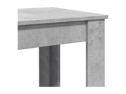 Table de bar gris béton 51x50x103.5 cm bois d'ingénierie
