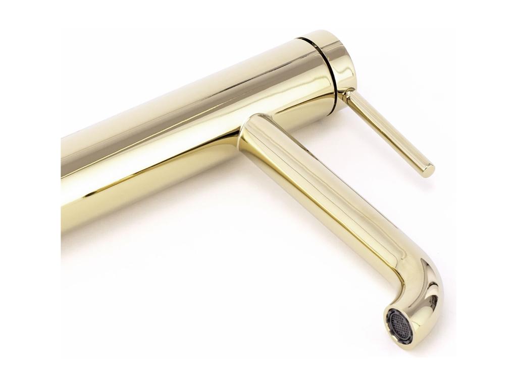 Robinet de lavabo Doucezen JS-B801-1G Spot High Gold en laiton doré triple surface