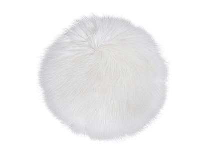 Pouf Agneau Blanc 35x35x6,5 cm Meublita