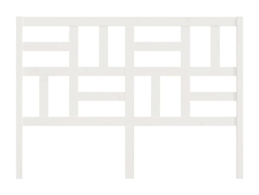 Tête de lit Blanc 126x4x104 cm Bois massif de pin