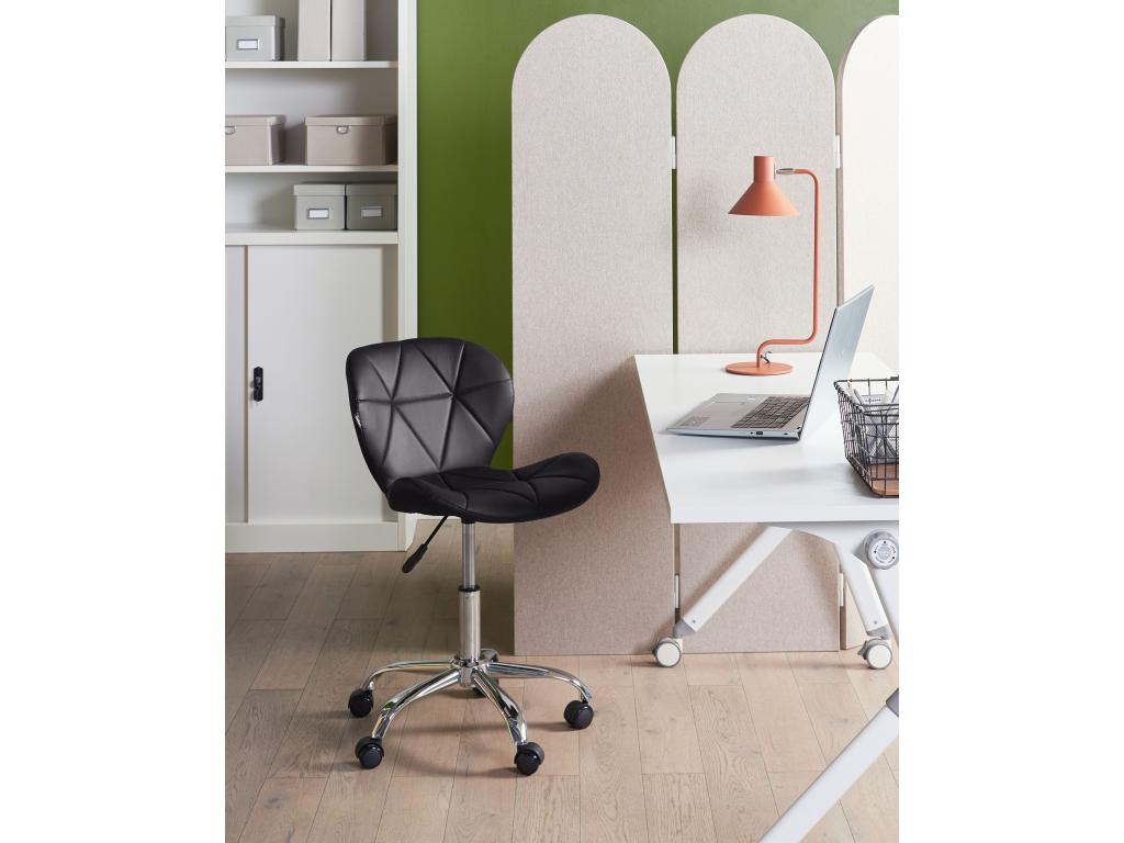 Chaise de bureau Vertchez Cuir PU Noir