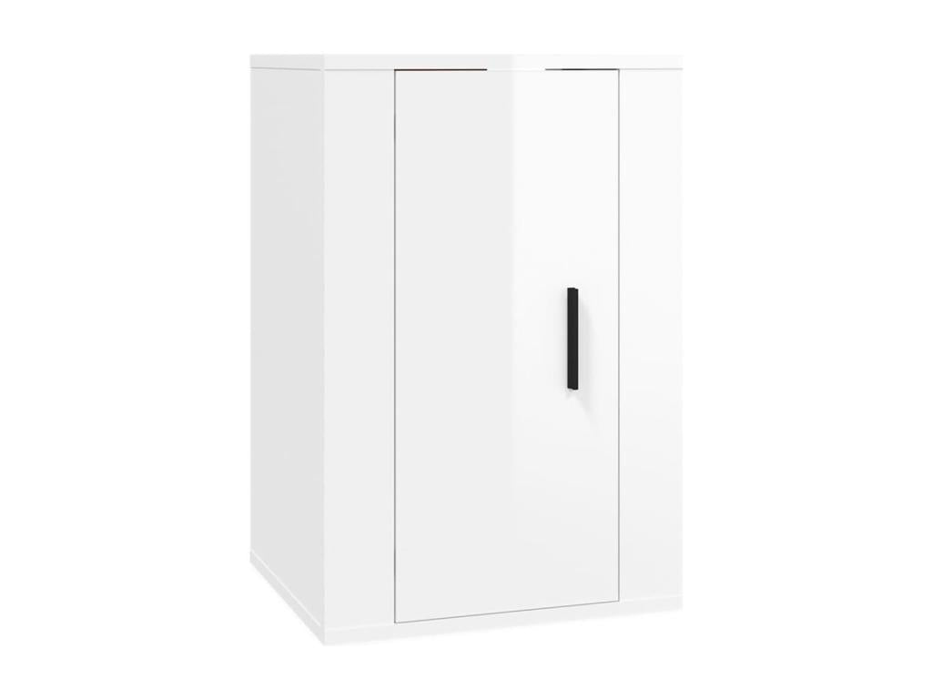 Ensemble de meubles armoire bois blanc 57x34.5x40 cm 02 0024398