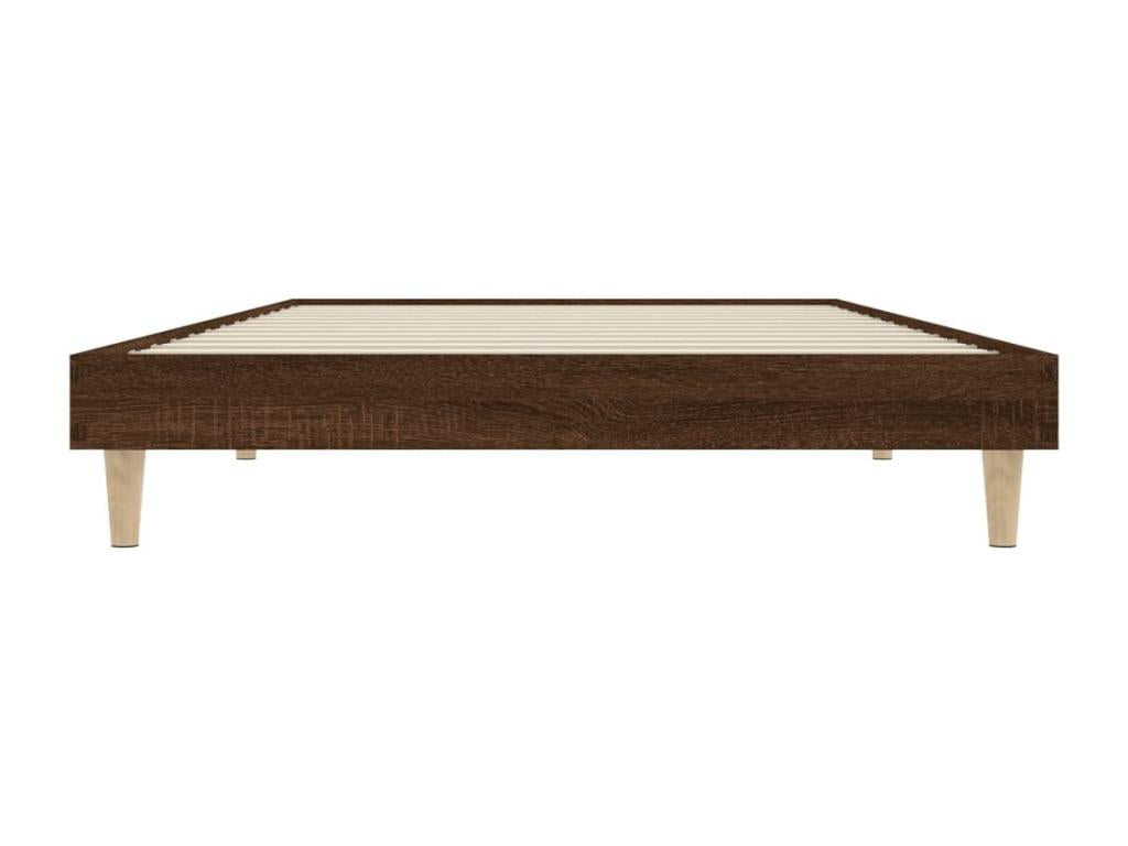 Cadre de lit chêne marron 90x200 cm bois d'ingénierie