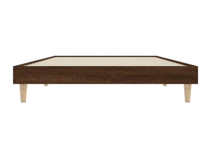 Cadre de lit chêne marron 90x200 cm bois d'ingénierie