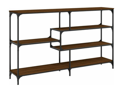 Table console chêne marron 160x32x95 bois d'ingénierie