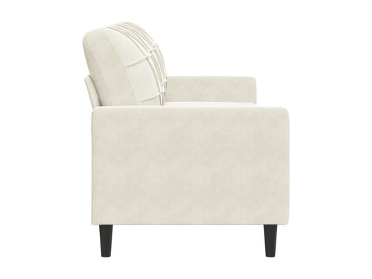 Canapé à 3 places Crème 180 cm Velours