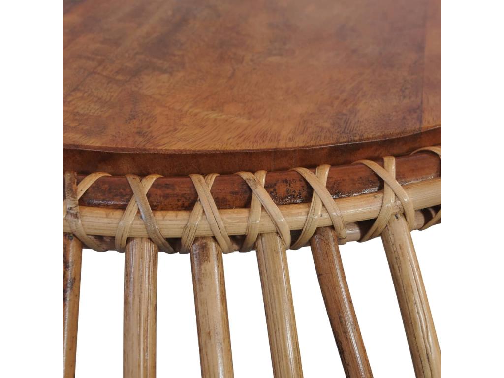 Tables basses 2 pcs Rotin naturel