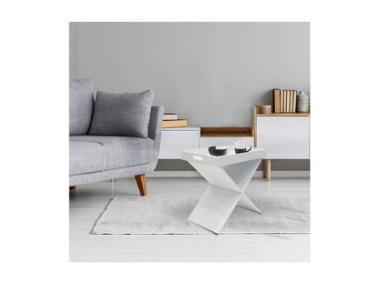 Table plateau rectangulaire - Blanc
