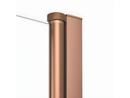 Porte de douche battante 150 cm cuivre brossé Doucezen COPPER BRUSHED